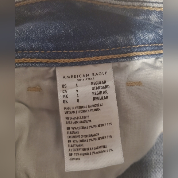 American Eagle | Super Stretch Kick Boot Jeans | Size 4 Regular - Picture 4 of 6